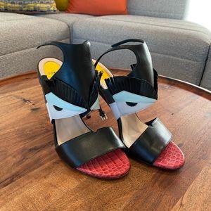 FENDI Monster collection heels 9 size (39 eur)